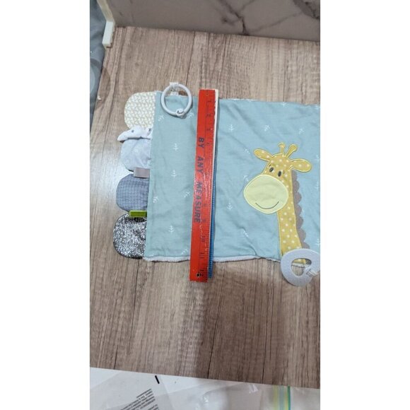 DEMDACO Activity Blankie - Giraffe Momma and me  lovey blanket - Picture 4 of 7